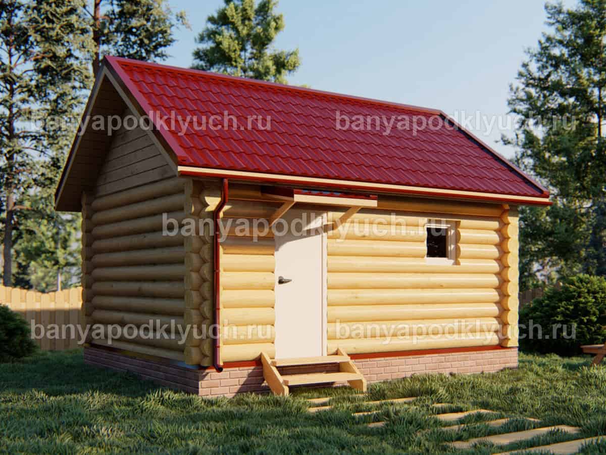 Баня из бревна