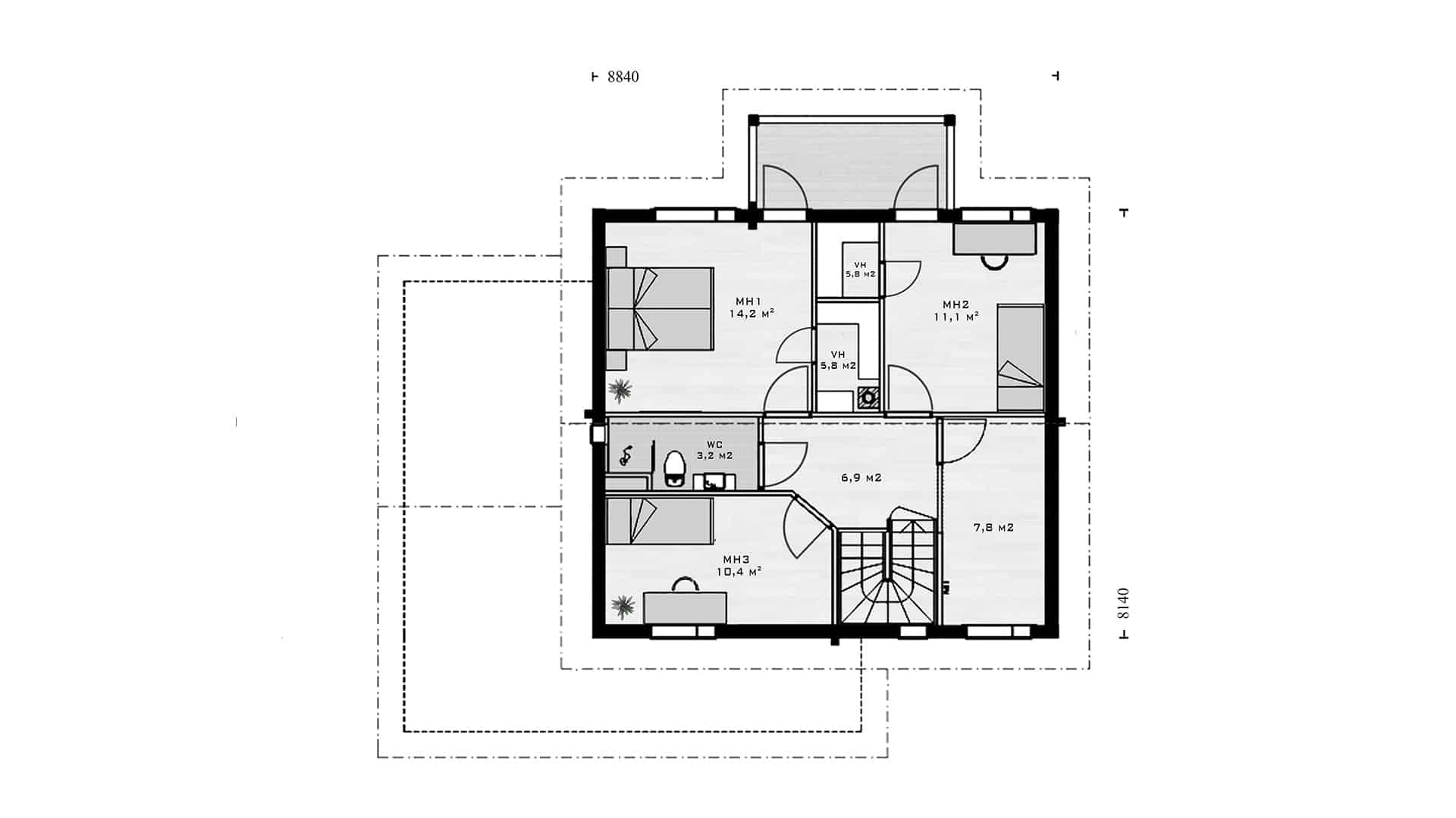 Каркасная баня 9×8 м Каркасная баня 9×8 м